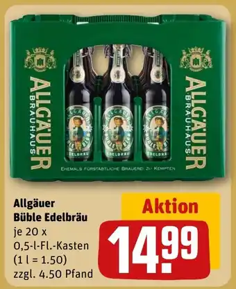 REWE DE Allgäuer Büble Edelbräu tilbud