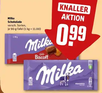 REWE DE Milka Schokolade tilbud