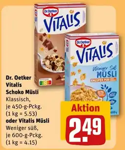 REWE DE Dr. Oetker Vitalis Schoko Müsli tilbud
