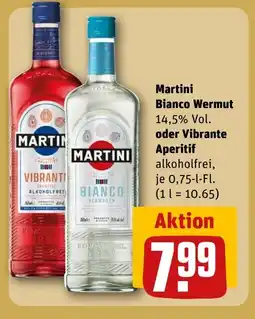 REWE DE Martini Bianco Wermut oder Vibrante Aperitif tilbud