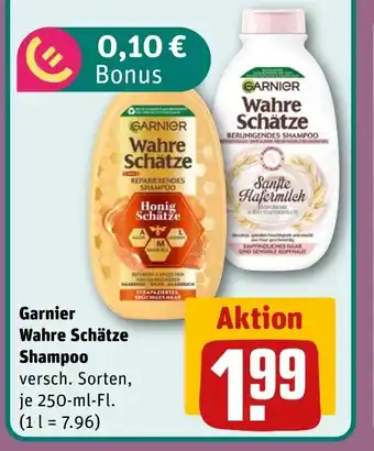 REWE DE Garnier Wahre Schätze Shampoo tilbud
