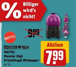 REWE DE MATTEL Monster High Kristallkugel Minipuppe tilbud