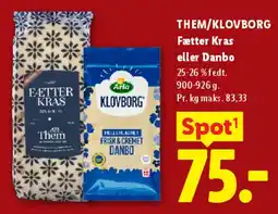 Lidl Fætter Kras eller Danbo tilbud