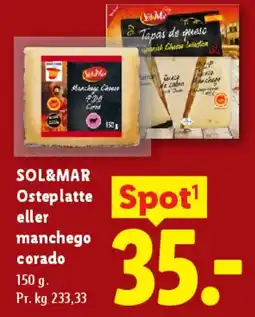 Lidl Osteplatte Manchego Curado tilbud