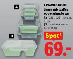 Lidl LIVARNO HOME Sammenfoldelige opbevaringsbokse tilbud
