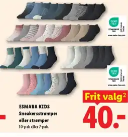 Lidl Sneakersstrømper eller strømper tilbud