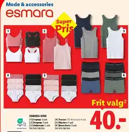Lidl ESMARA Kids tilbud