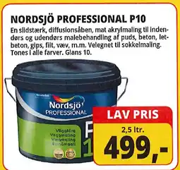 Farveland Nordsjö Professional P10 tilbud