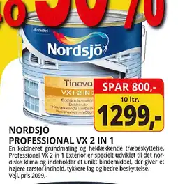 Farveland Nordsjö Professional VX 2 in 1 tilbud