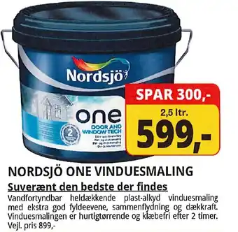 Farveland Nordsjö One vinduesmaling tilbud