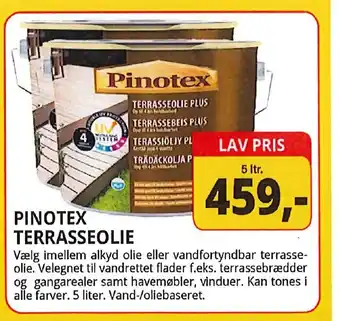 Farveland Pinotex terrasseolie tilbud