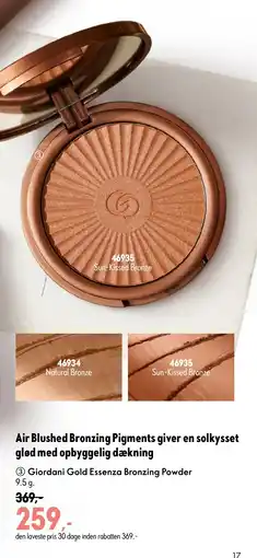 Oriflame Giordani Gold Essenza Bronzing Powder tilbud