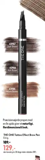 Oriflame THE ONE Tattoo Effect Brow Pen tilbud