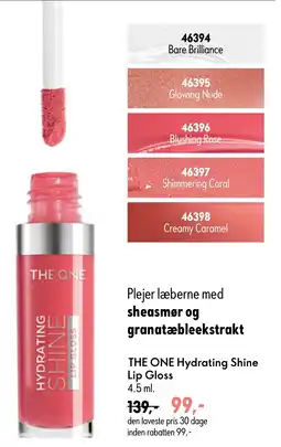 Oriflame THE ONE Hydrating Shine Lip Gloss tilbud