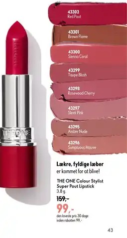 Oriflame THE ONE Colour Stylist Super Pout Lipstick tilbud