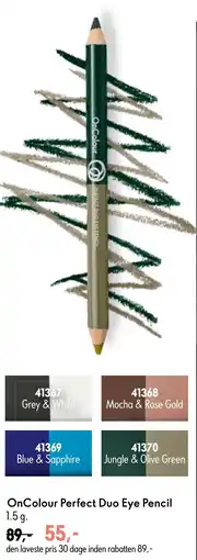 Oriflame OnColour Perfect Duo Eye Pencil tilbud