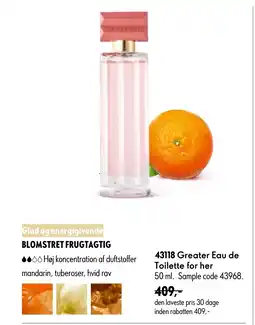 Oriflame Greater Eau de Toilette for her tilbud