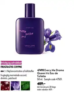 Oriflame Every Me Drama Queen Iris Eau de Toilette tilbud