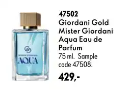 Oriflame Giordani Gold Mister Giordani Aqua Eau de Parfum tilbud
