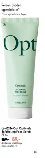 Oriflame Opt Optimals Exfoliating Face Scrub tilbud