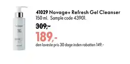 Oriflame Novage+ Refresh Gel Cleanser tilbud