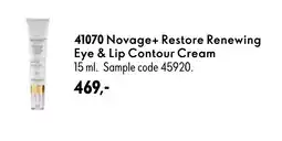 Oriflame Novage+ Restore Renewing Eye & Lip Contour Cream tilbud