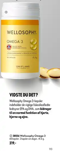 Oriflame Wellosophy Omega 3 tilbud