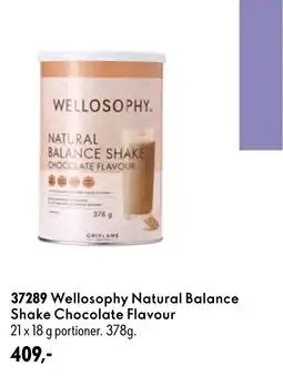 Oriflame Wellosophy Natural Balance Shake Chocolate Flavour tilbud