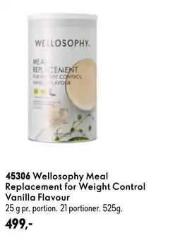 Oriflame Wellosophy Meal Replacement for Weight Control Vanilla Flavour tilbud