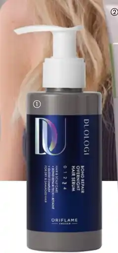 Oriflame DUOLOGI Bond Repair Overnight Hair Serum tilbud