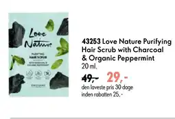 Oriflame Love Nature Purifying Hair Scrub with Charcoal & Organic Peppermint tilbud