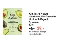 Oriflame Love Nature Nourishing Hair Smoothie Mask with Organic Avocado tilbud