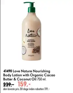 Oriflame Love Nature Nourishing Body Lotion with Organic Cacao Butter & Coconut Oil tilbud