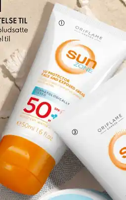 Oriflame Sun Zone UV Protector Face and Exposed Areas SPF 50 High tilbud