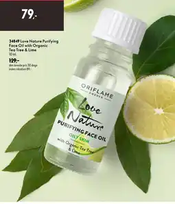 Oriflame Love Nature Purifying Face Oil with Organic Tea Tree & Lime tilbud