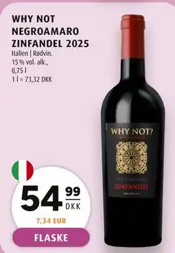 Scandinavian Park WHY NOT NEGROAMARO ZINFANDEL 2025 tilbud