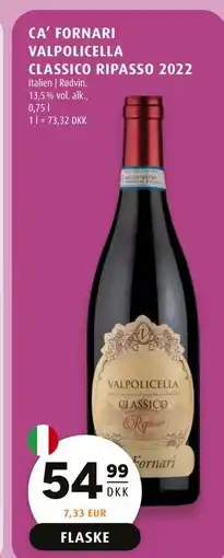 Scandinavian Park CA’ FORNARI VALPOLICELLA CLASSICO RIPASSO 2022 tilbud