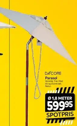 Din Isenkræmmer Parasol Ø 1,8 meter tilbud