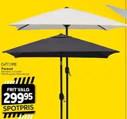 Din Isenkræmmer Parasol (Barcelona 2x2 m) tilbud