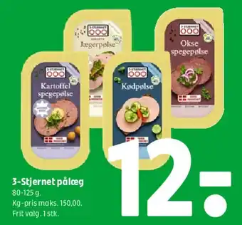 Coop 365 3-Stjernet pålæg tilbud