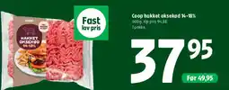 Coop 365 Coop hakket oksekød 14-18% tilbud