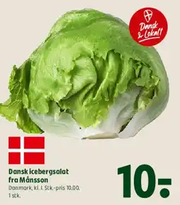 Coop 365 Dansk icebergsalat fra Månsson tilbud