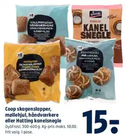 Coop 365 Coop skagenslapper / Hatting kanelsnegle tilbud