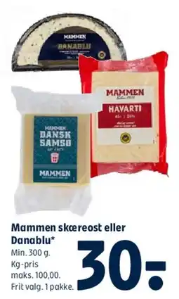 Coop 365 Mammen skæreost / Danablu / Havarti tilbud