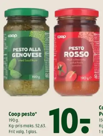 Coop 365 Coop pesto tilbud