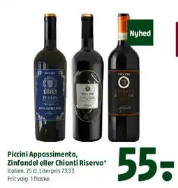 Coop 365 Piccini Appassimento, Zinfandel eller Chianti Riserva tilbud