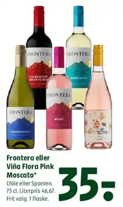 Coop 365 Frontera eller Viña Flora Pink Moscato tilbud