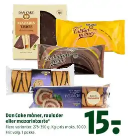 Coop 365 Dan Cake - måner, roulader eller mazarin tærte tilbud