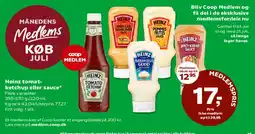 Coop 365 Heinz tomat-ketchup eller sauce (medlemspris) tilbud