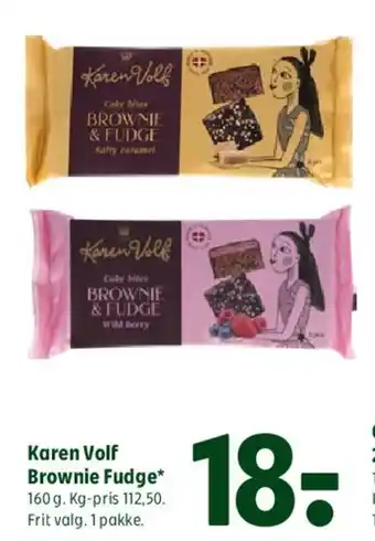 Coop 365 Karen Volf Brownie Fudge tilbud